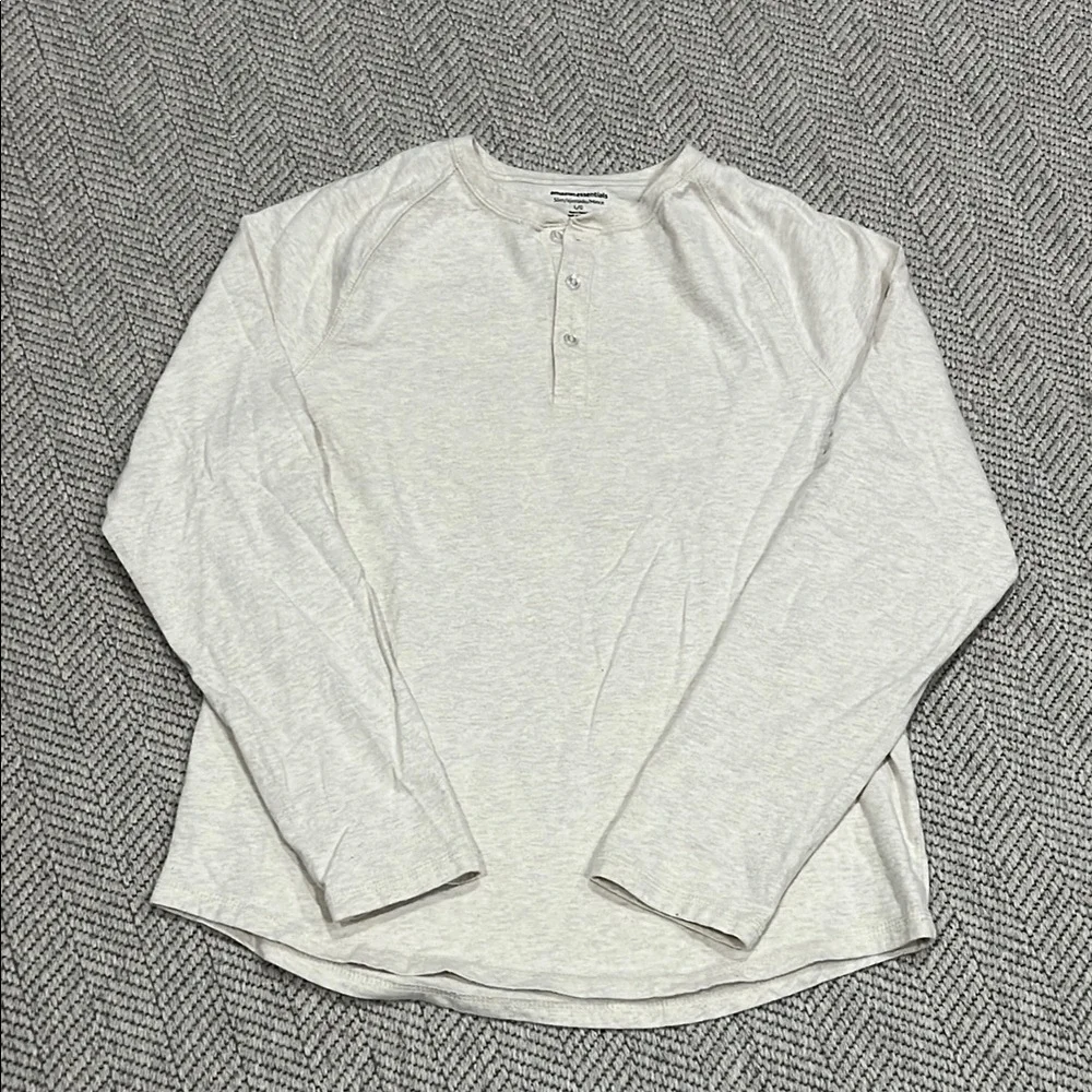 Amazon essentials Long Sleeve Henley Shirt
